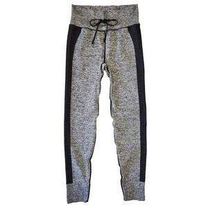 PINK Activewear Leggings Joggers Heathered Black Side Stripe Athleisure Gym M